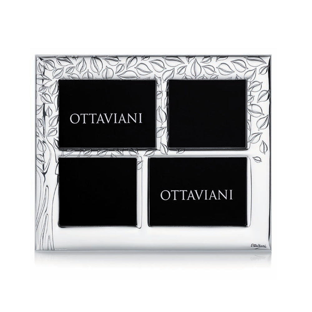 Cornice Ottaviani Portafoto Multiplo Argento Silver Albero Della Vita 1017M