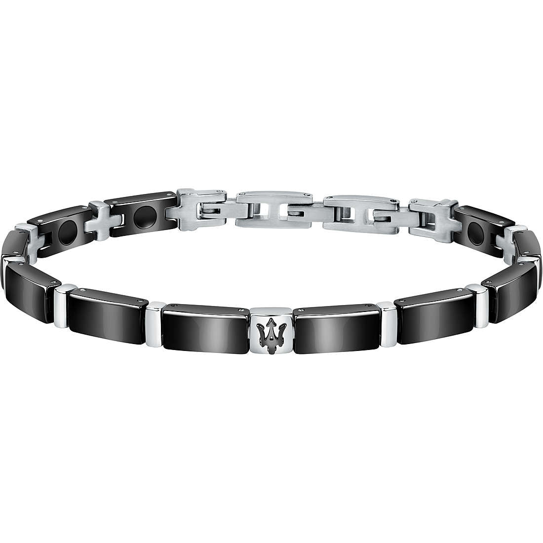 Bracciale Uomo Maserati Acciaio Ceramica JM221ATZ04
