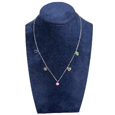 Collana Donna Re Mida Argento Multiciondolo CL-Djv-1