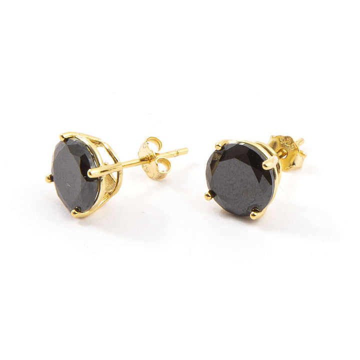 Orecchini Donna 4US Cesare Paciotti Argento 925 Dorato Spinello Nero 4UOR3905W