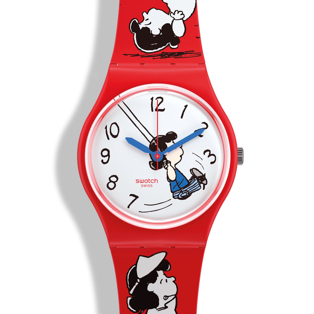 Orologio Bambino Swatch Solo tempo Rosso Lucy Van Pelt SO28Z106