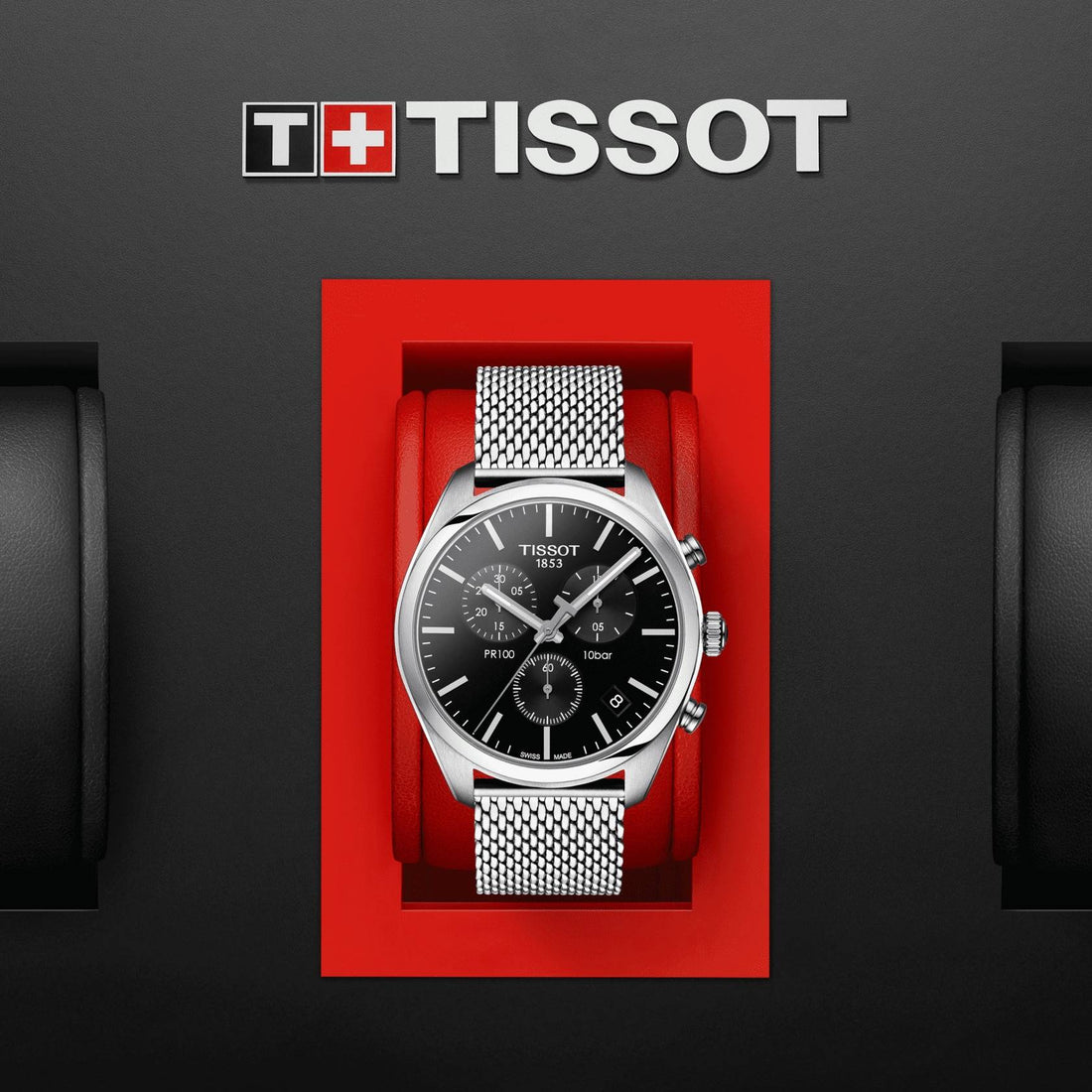 Orologio Uomo Tissot PR100 Cronografo acciaio T1014171105101
