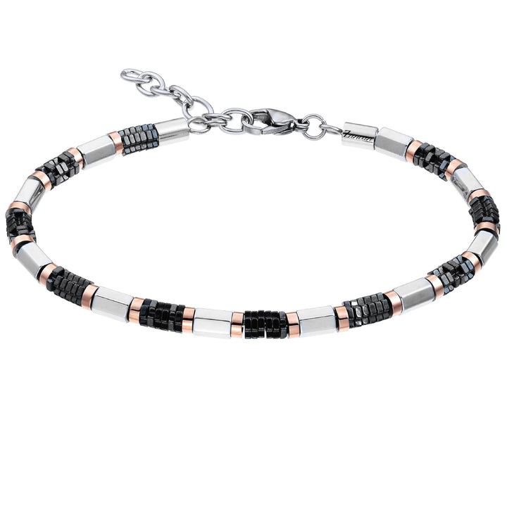 Bracciale Uomo Acciaio Zancan Ceramica Nera UHB021