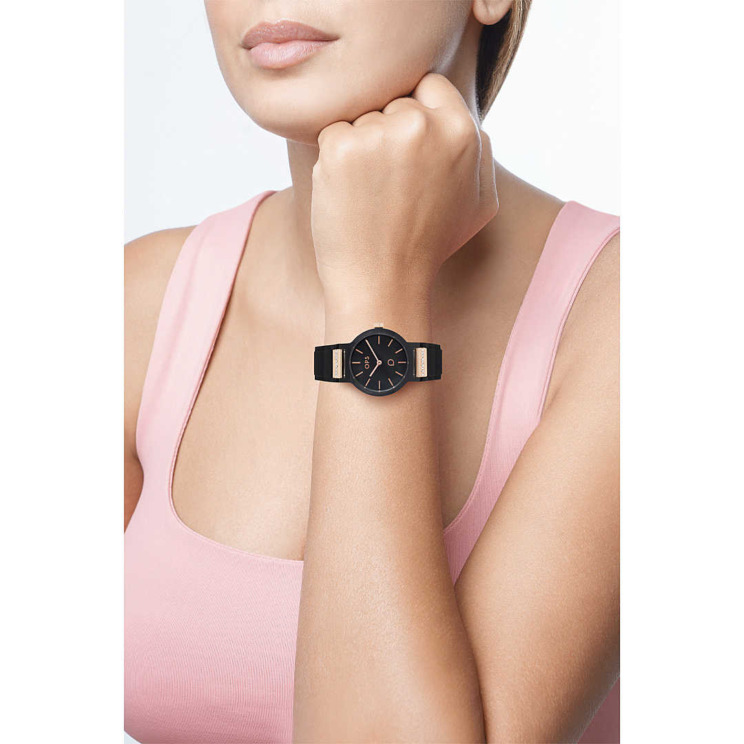 Orologio Donna OPS Quarzo Solo Tempo Gomma Rosè OPSPW-874-2450