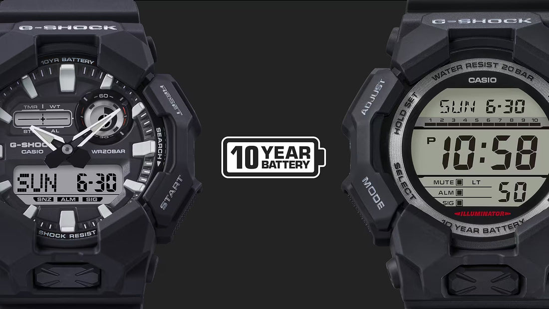 Orologio Uomo Casio G-SHOCK Nero Digitale 10 Anni Batteria GA-010-1ER