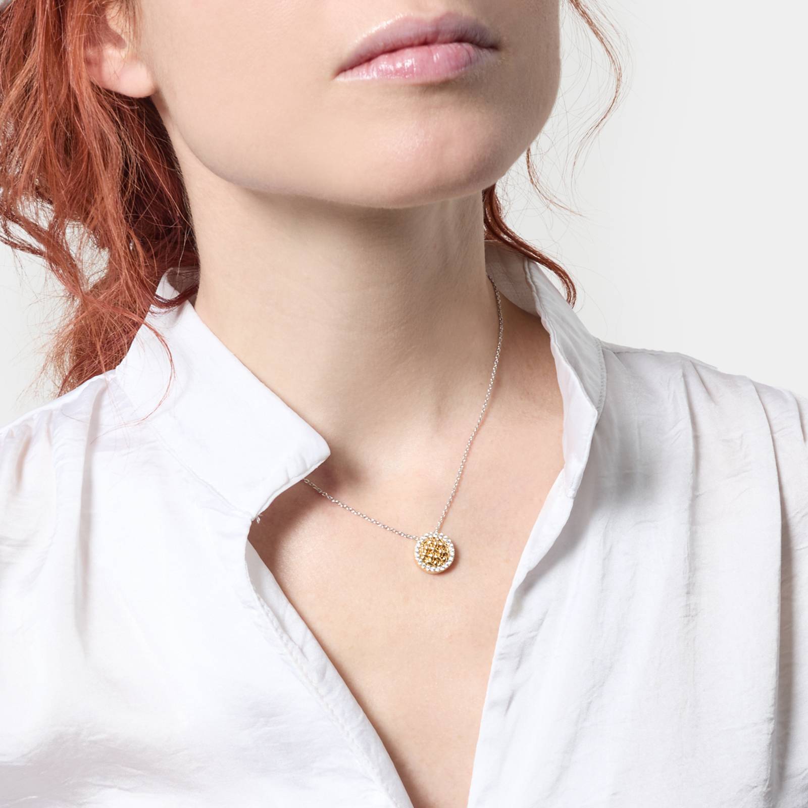 Collana Donna Unoaerre Argento 925 chicco e zirconi 571971