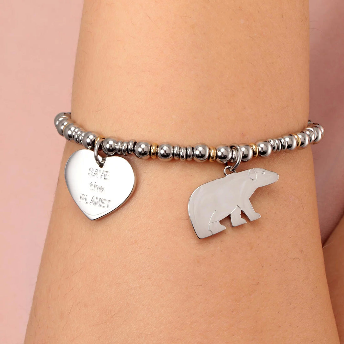 Bracciale Donna La Petite Story Acciaio Con Charm Orso E Cuore Story Family LPS05ATA11