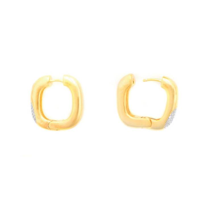 Orecchino Donna 4US Cesare Paciotti Ottone Oro Pvd Zirconi 4UOR8223W