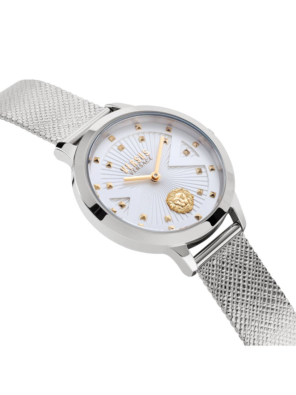 Orologio Donna Versus By Versace Acciaio Quarzo Solo Tempo Leone Dorato VSPZK0421