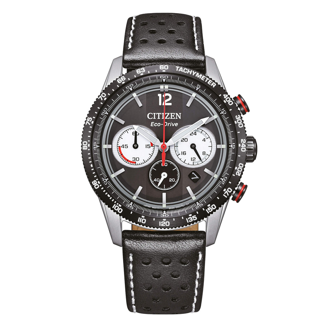 Orologio Uomo Citizen Nero Racing Eco-Drive Cronografo Acciaio CA4717-06E