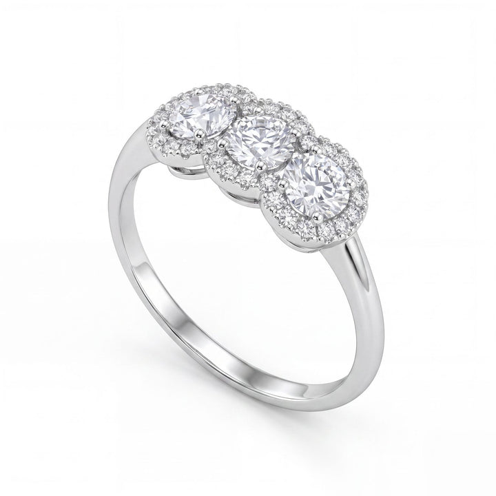 Anello Donna X Diamond Trilogy Oro 9 KT Diamante Sintetico LXDATRL877R4BI05