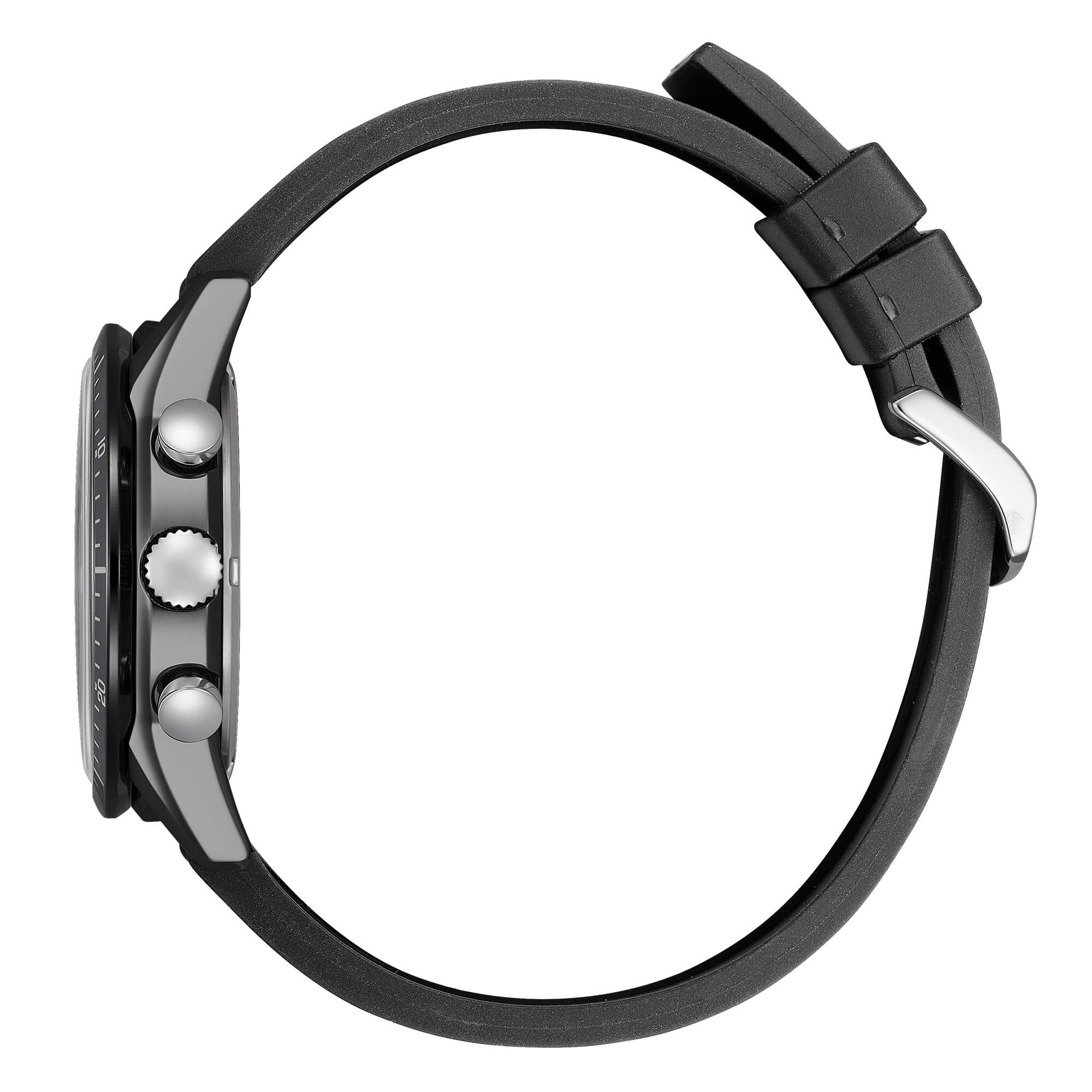 Orologio Uomo Citizen Nero Eco-Drive Cronografo Gomma Data CA4625-02H