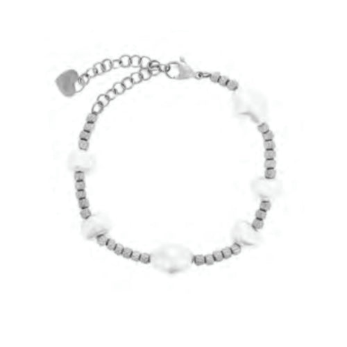 Bracciale Donna 4US Cesare Paciotti Acciaio Perle Biglie 4UBR8073W