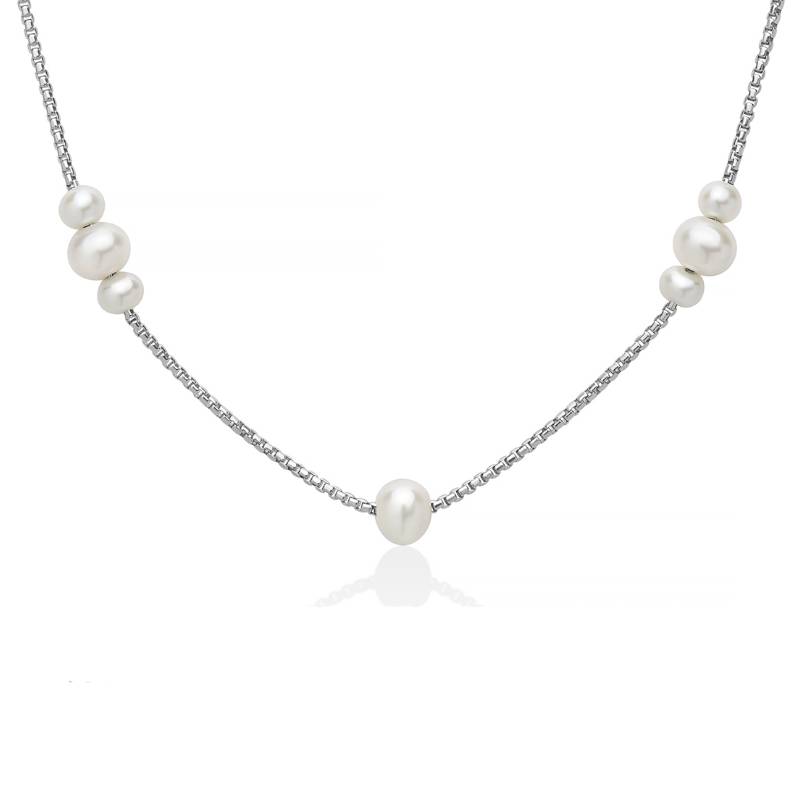 Collana Donna Miluna Argento 925 I Gioielli DI Miss Italia Perle Oriente Bianche PCL6944