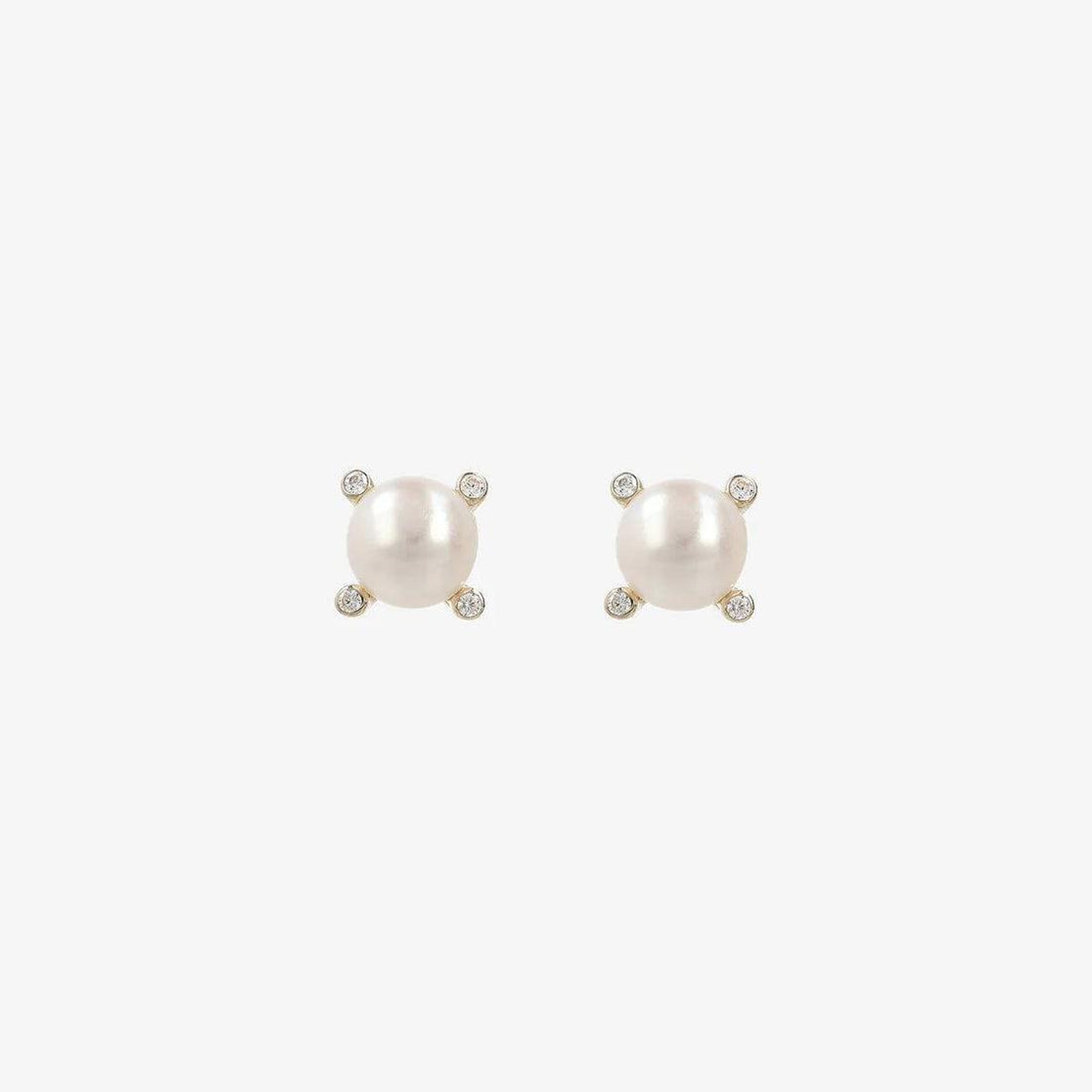 Orecchini Donna Bambina Milor Gold 9 KT Perle Punto Luce WSGD90473.YG