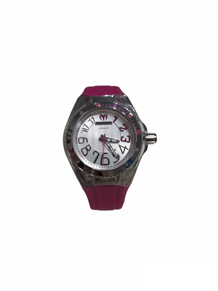 Orologio Donna Techno Marine Quarzo Solo Tempo Cinturino Gomma Rosa