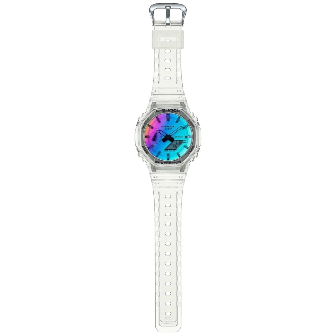 Orologio Uomo Casio G-Shock Multicolore Trasparente GA-2100SRS-7AER