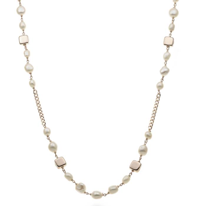 Collana Donna Mikiko Argento Rosè Perle Barocca MD7605A3FDBI999