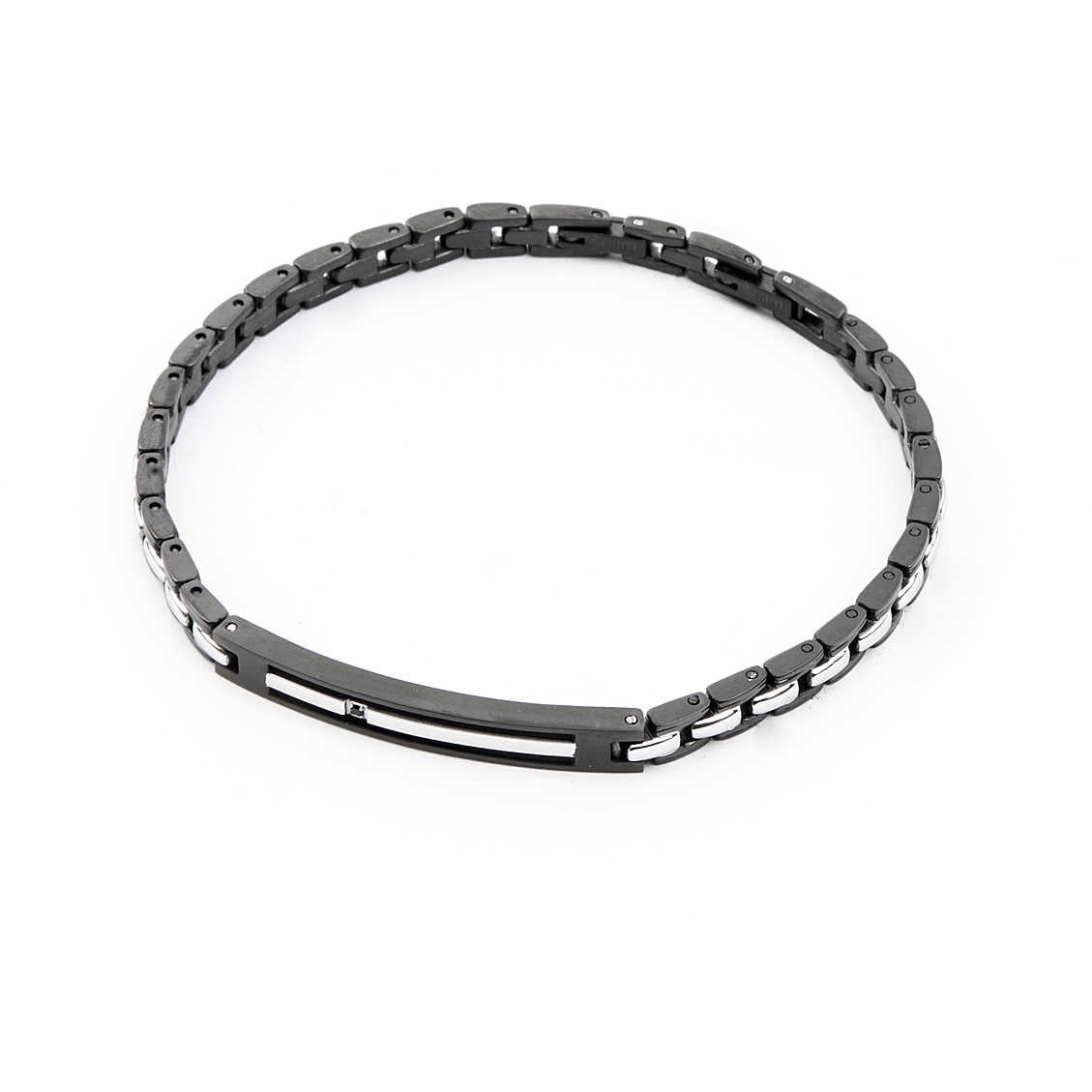 Bracciale Uomo 4US Cesare Paciotti  acciaio in pvd nero 4UBR4133