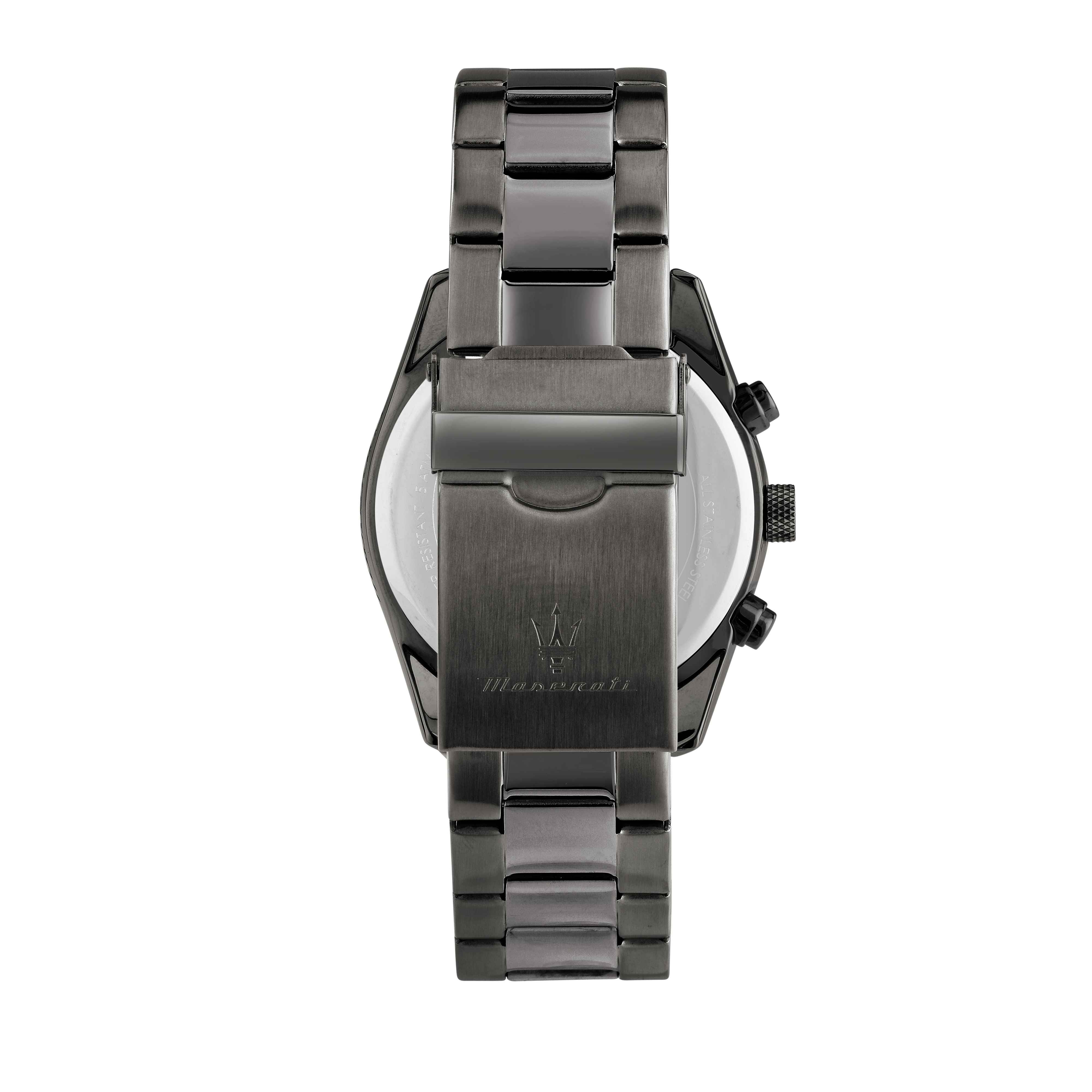 Orologio Uomo Maserati Acciaio Nero PVD Quarzo Cronografo Blu Data R8853151012