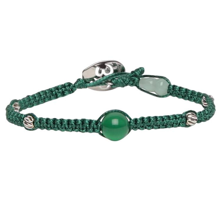 Bracciale Unisex Tamashii Agata Verde Giada Argento BHS919M-12