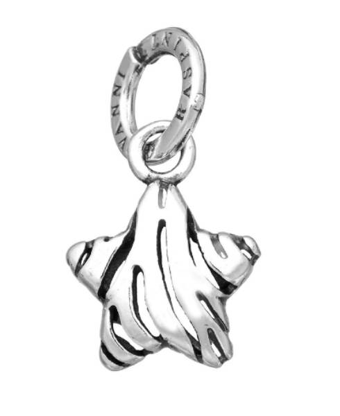 Charm Donna Giovanni Raspini Argento 925 Stella Zebra Realizzata A Mano 11608