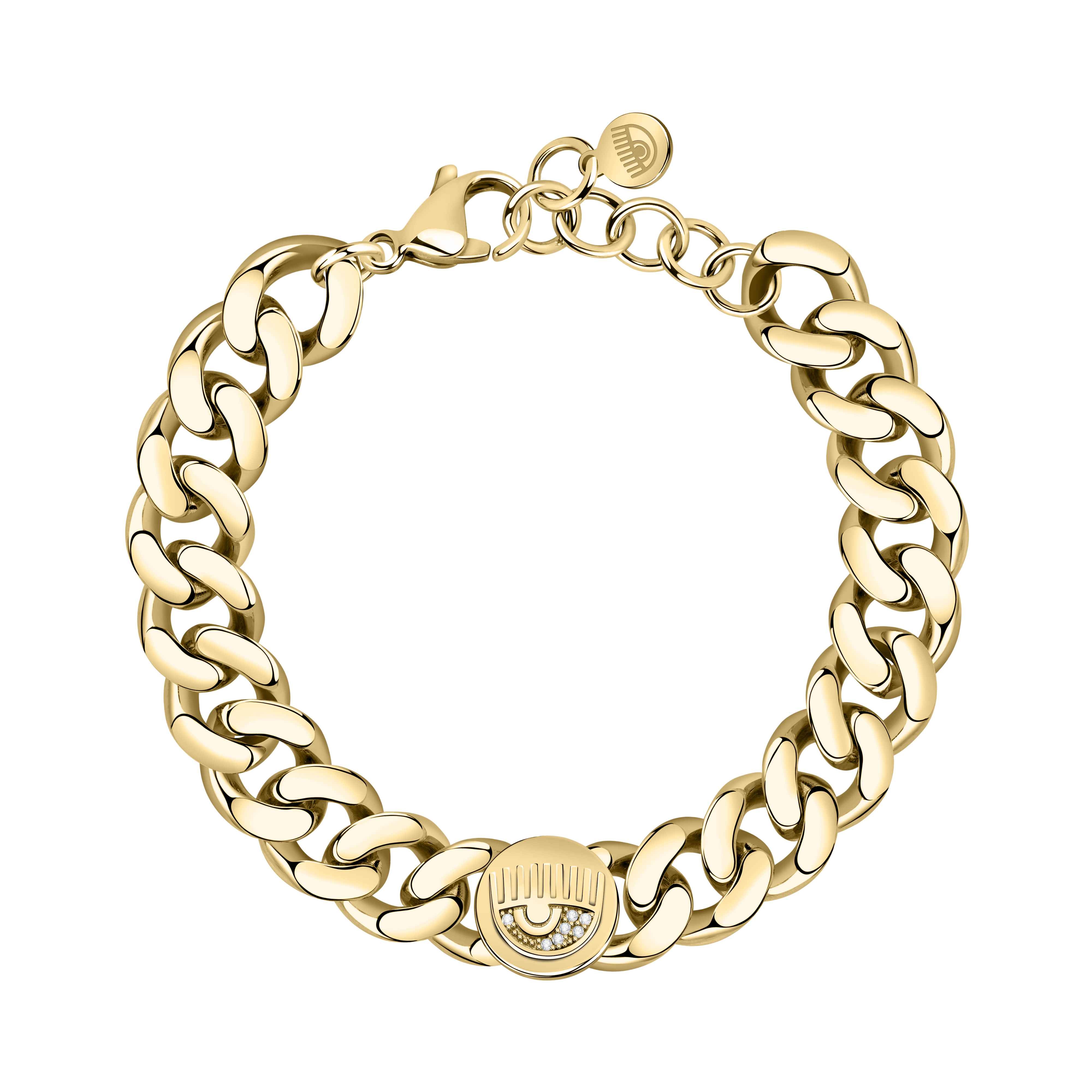 Bracciale Donna Chiara Ferragni Groumette Dorato Logo