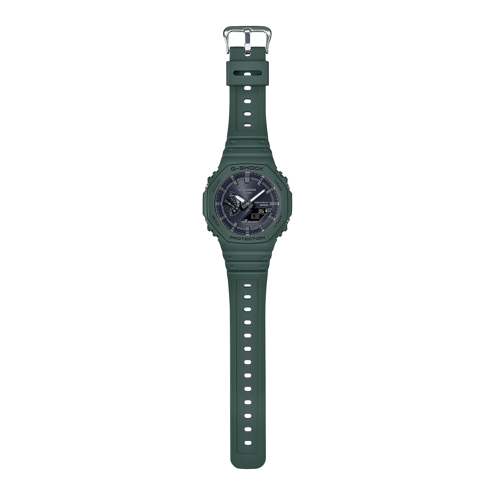 Orologio Uomo G-shock Casio Gomma Verde Carica Solare GA-B2100-3AER