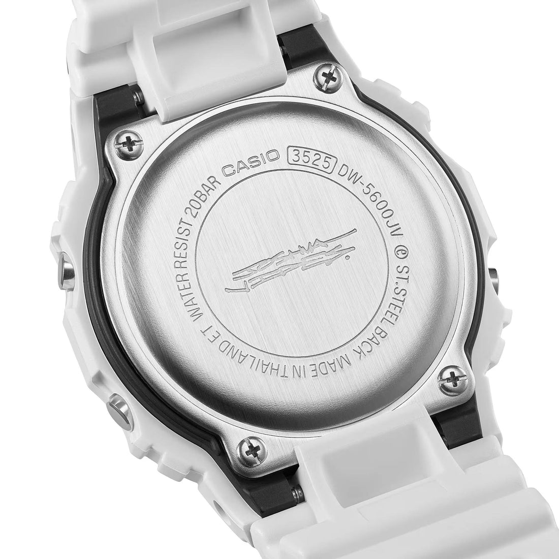 Orologio Uomo Casio G-SHOCK X Joshua Vides Bianco Digitale DW-600JV-7ER