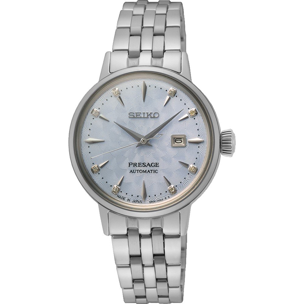 Orologio Donna Seiko Presage Automatico Diamanti Cocktail Sky Diving SRE007J1