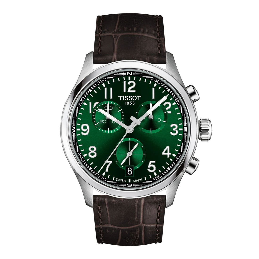 Orologio Uomo Tissot Chrono L 42 mm Pelle Quarzo Verde T1164171609200