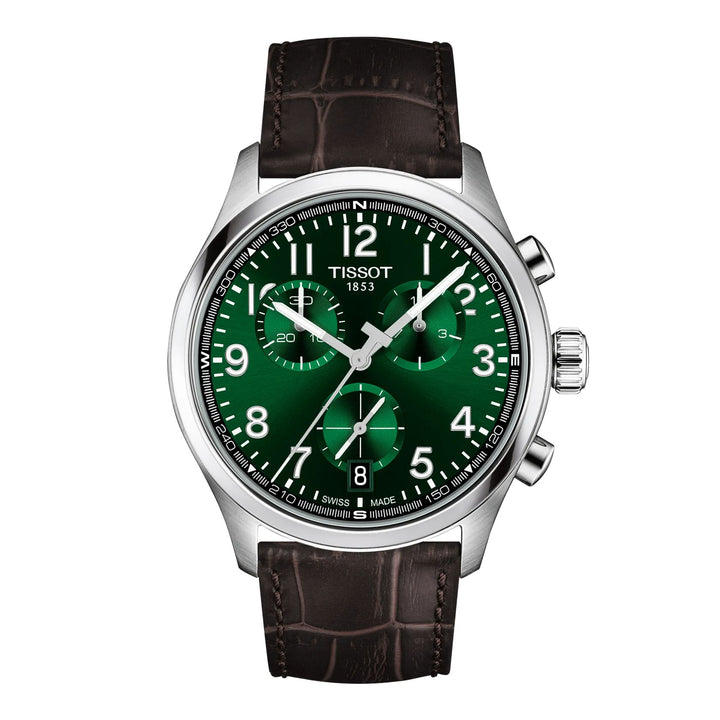 Orologio Uomo Tissot Chrono L 42 mm Pelle Quarzo Verde T1164171609200