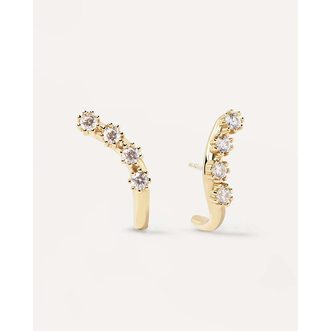 Orecchini Donna PDPaola Argento Dorato 925 Zirconi Colorati AR01-474-U