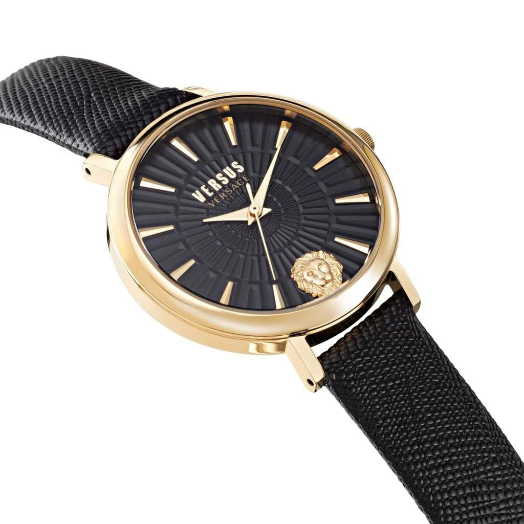 Orologio Donna Versus By Versace Acciaio Dorato Pelle Quarzo Solo Tempo Leone VSP1F0221
