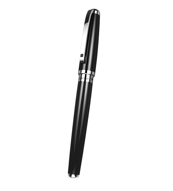 Penna Uomo Zancan Sfera Acciaio Lucido Diamante Nero HPN035-DN