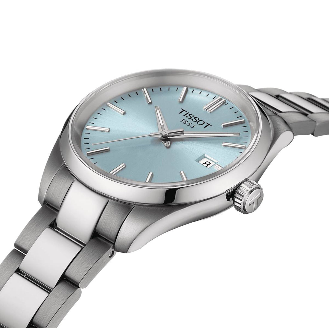 Orologio Donna Tissot PR 100 Turchese Acciaio Quarzo Data T1502101135100
