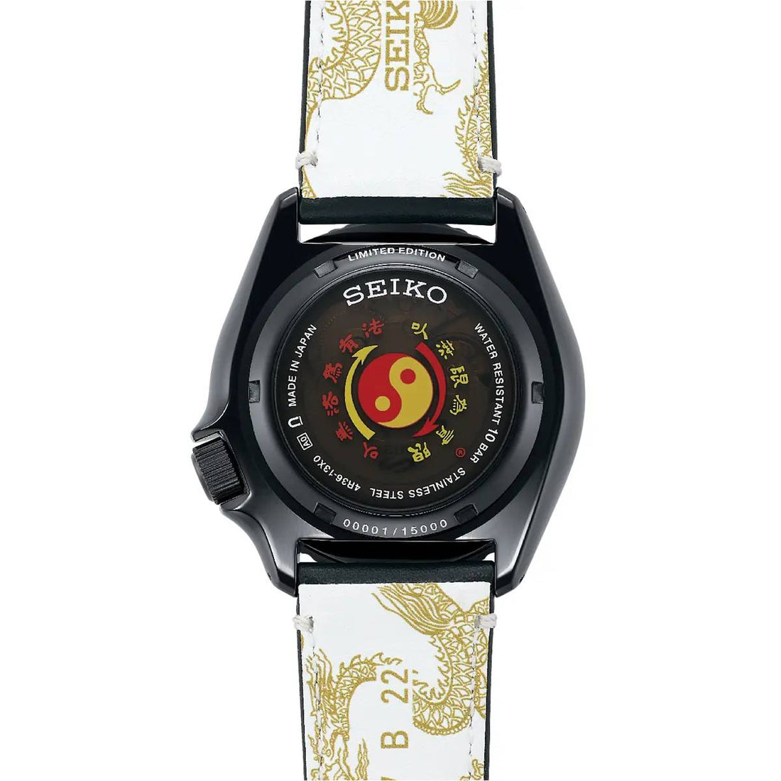 Orologio Uomo Seiko 5 Bruce Lee Automatico Edizione Limitata Nero Giallo SRPK39K1