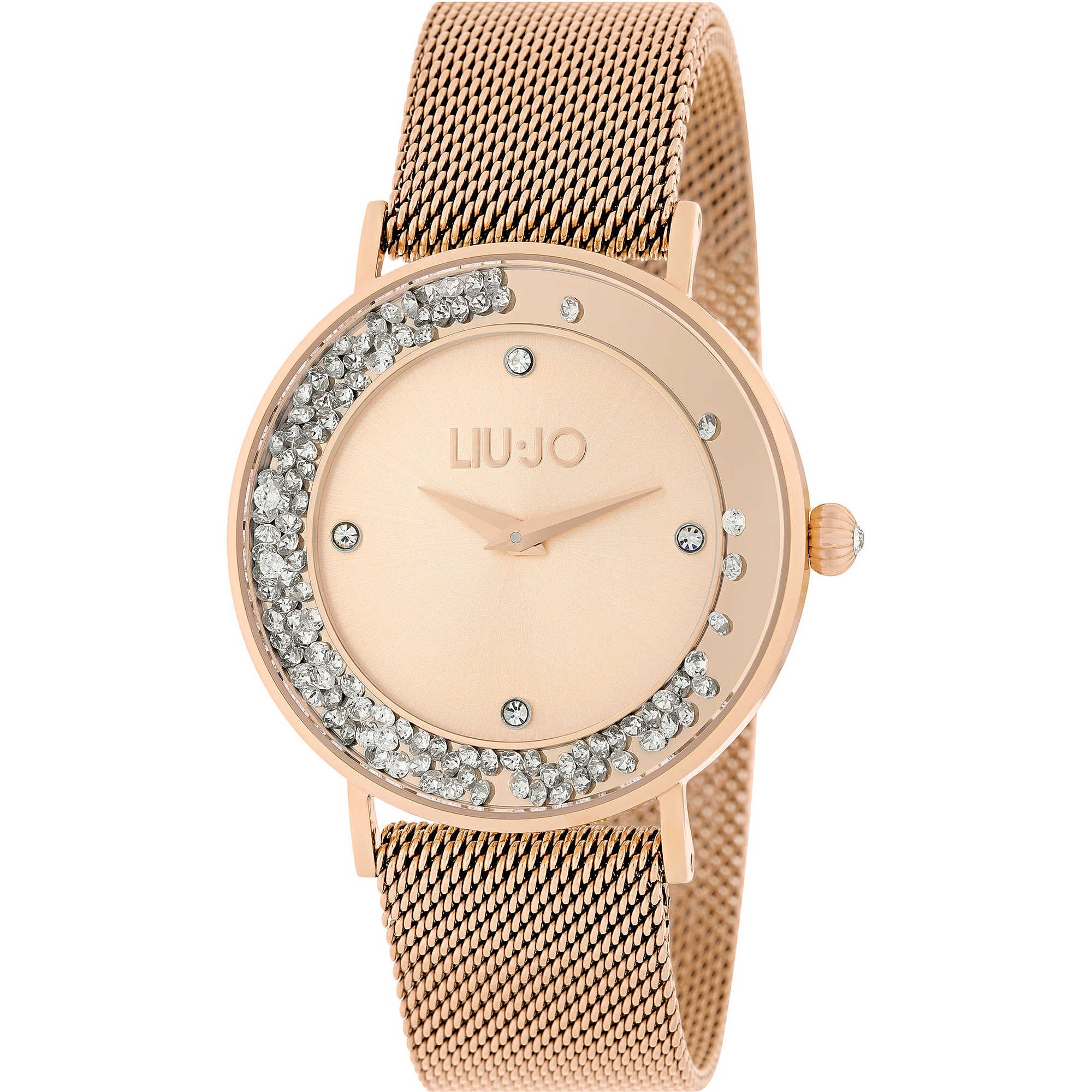 Orologio Donna Liu Jo Luxury Dancing Zirconi Acciaio Rosè Quarzo Solo Tempo TLJ1348