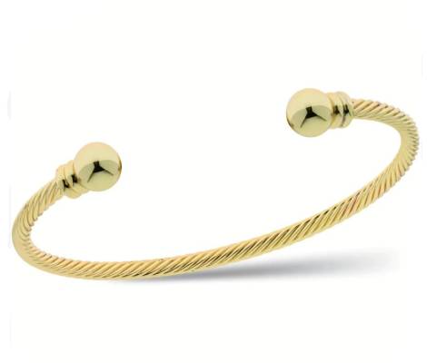 Bracciale Donna Liu Jo Acciaio Gold Rigido Corda LJ2686