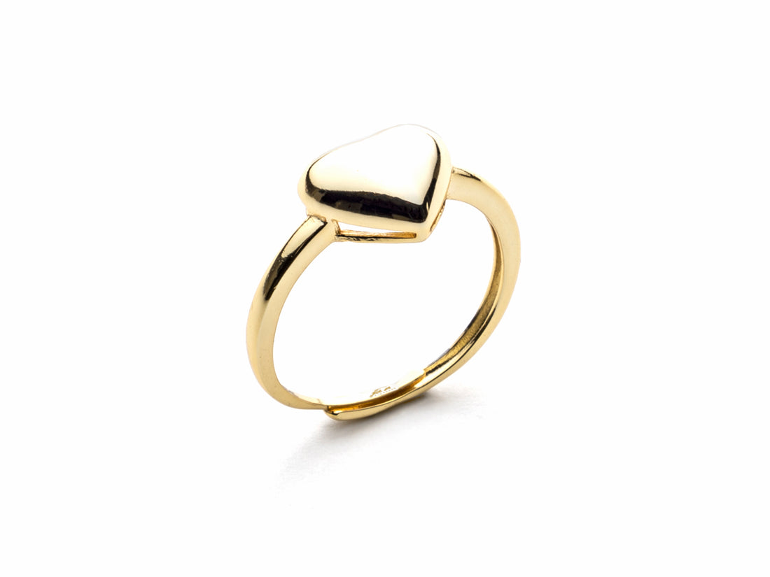 Anello Donna 4US Cesare Paciotti Argento 925 dorato a cuore finitura lucida 4UAN5704W