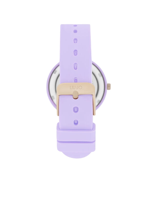 Orologio Donna Bambina Liu Jo Quarzo Solo Tempo Dorato Dancing Gomma Glicine TLJ2204