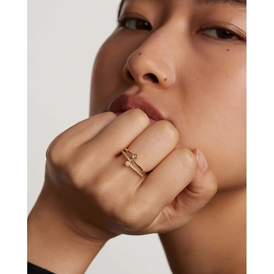 Anello Donna PDP Argento 925 Placcatura Oro Juno AN01-644-14