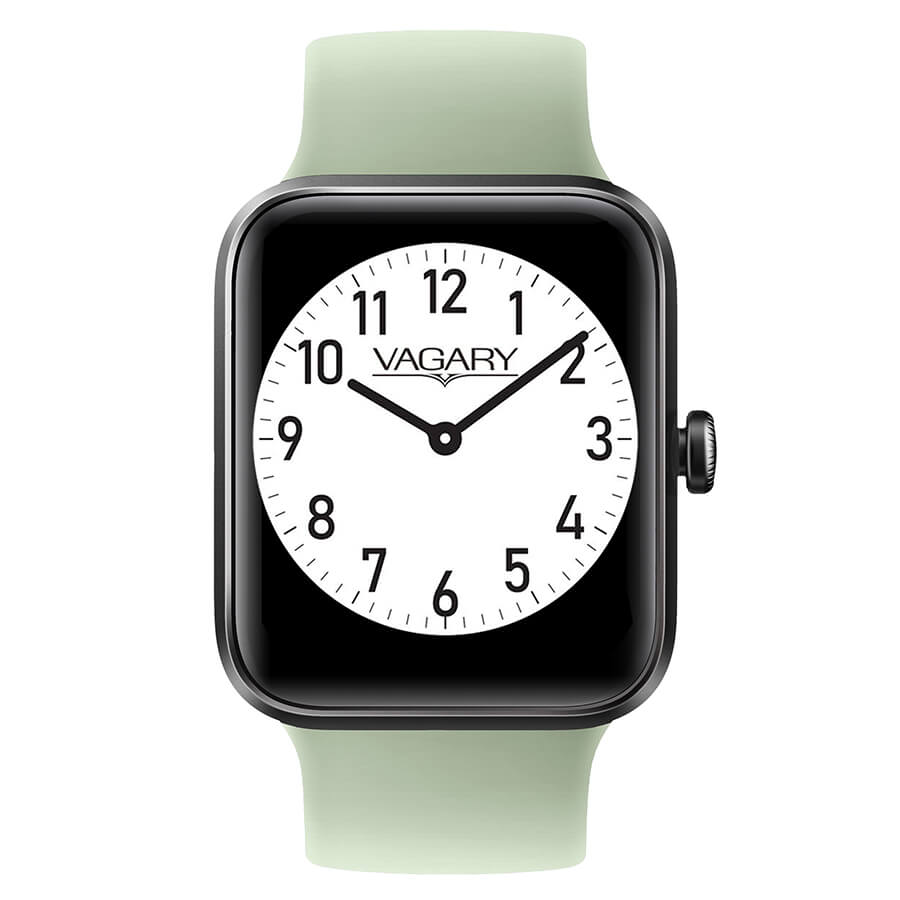 Orologio Uomo Vagary Smartwatch Acciaio Nero Gomma Verde X02A-002VY