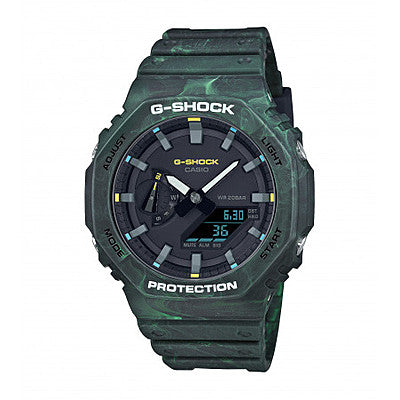 Orologio Uomo Casio G-SHOCK Gomma Quarzo Nero Data Solo Tempo GA-2100FR-3AER