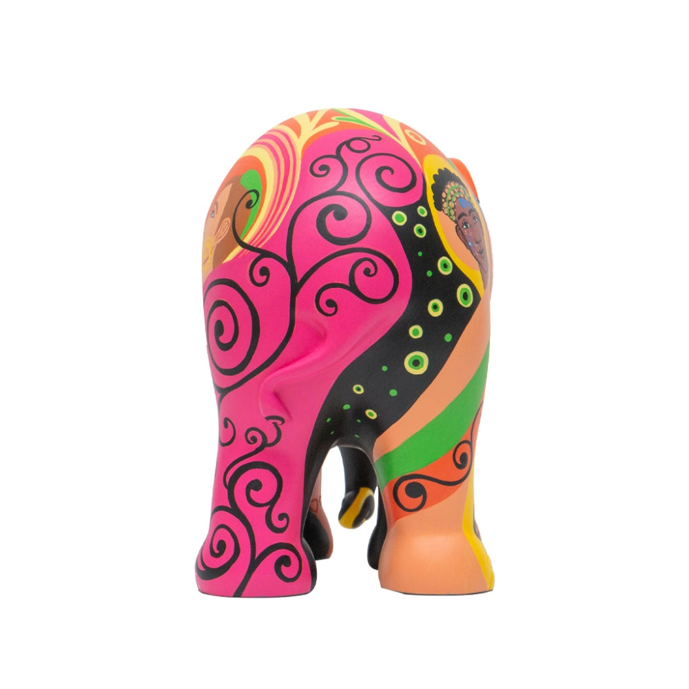 Scultura Elefante Onlylux Psycho 20 cm Resina Dipinto A Mano 8858831208933