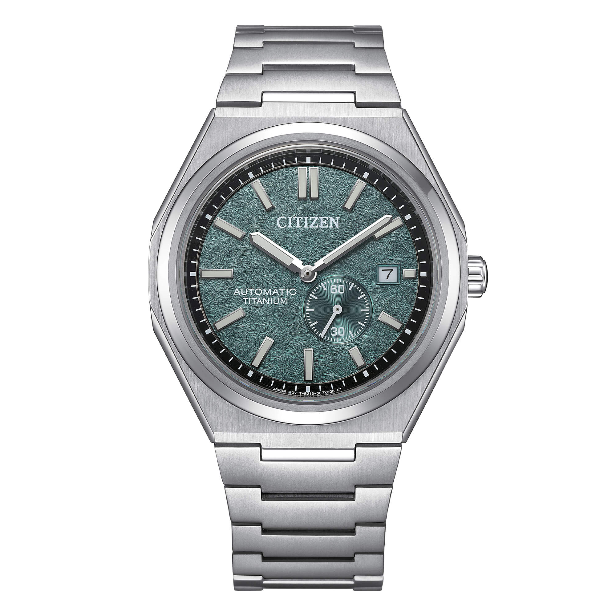 Orologio Uomo Citizen Automatico Super Titanio Verde Data NJ0180-80X