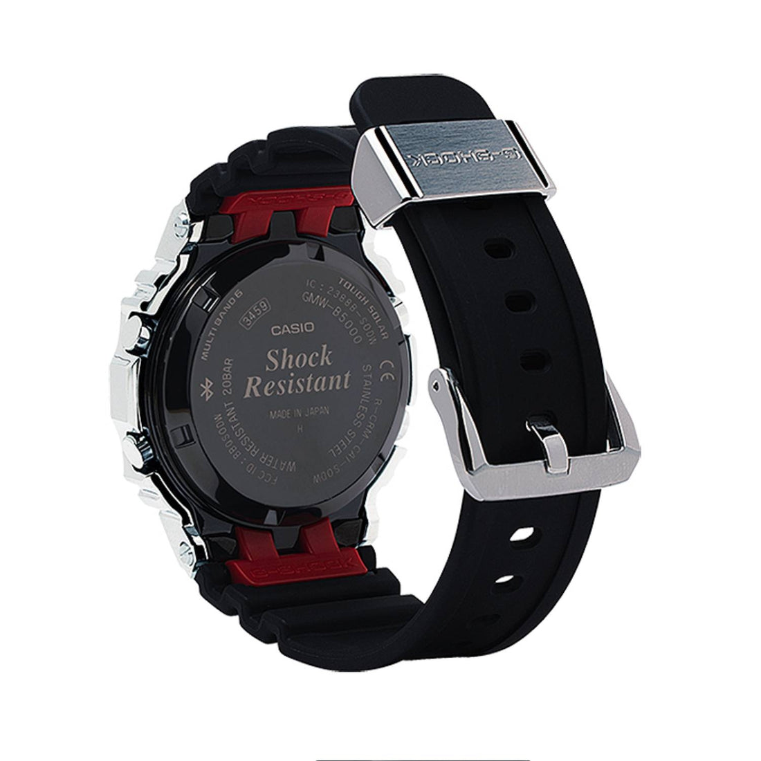 Orologio Uomo Acciaio Casio G-SHOCK GMW-B5000-1ER Quarz Bluetooth Carica Solare