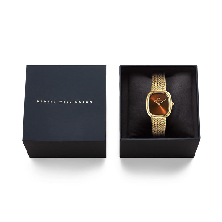 Orologio Donna Daniel Wellington Acciaio Dorato Marrone Margot Braided DW00100968