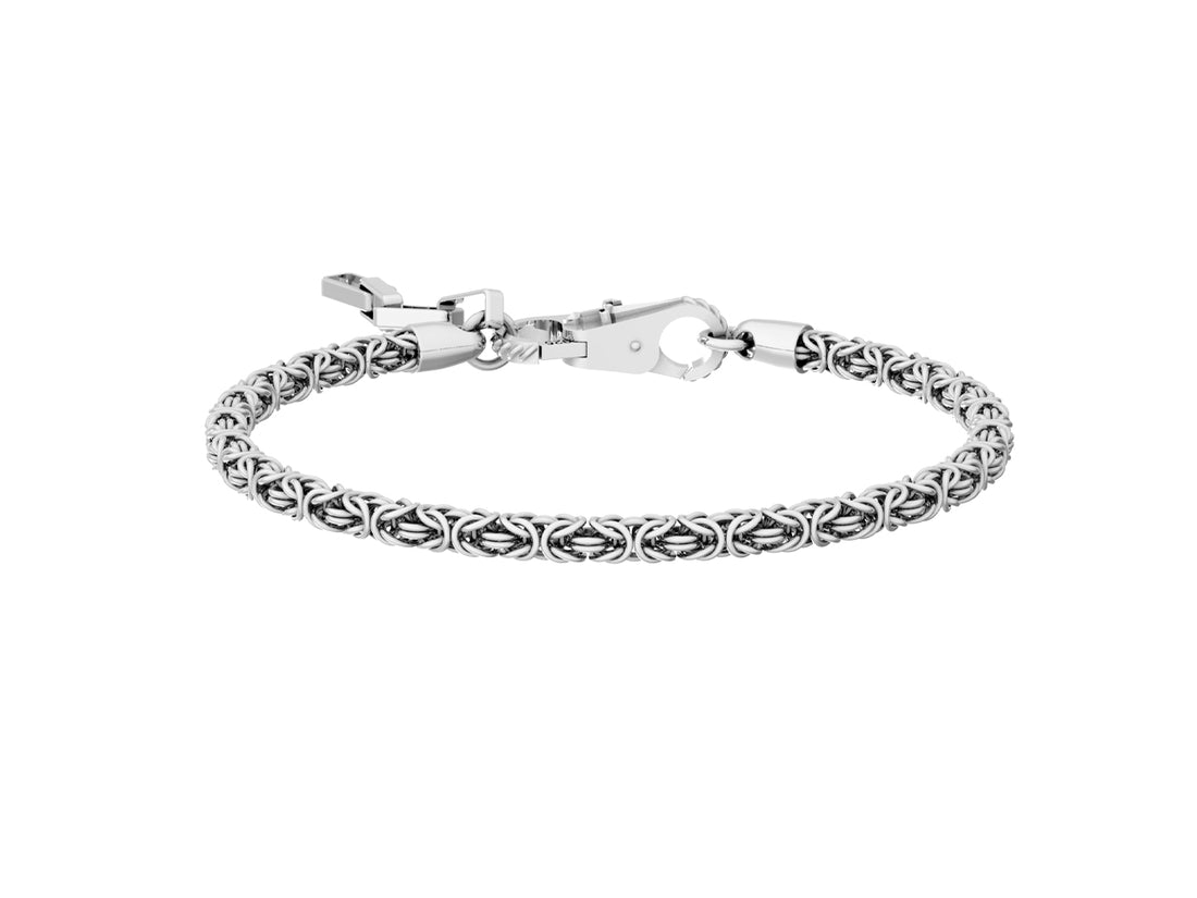 Bracciale Uomo Cesare Paciotti Argento 925 Bizantina JPBR5071B