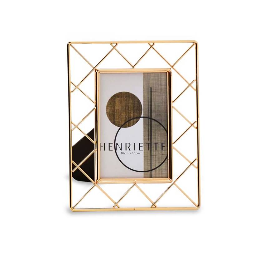 Cornice Henriette Sinfonie Metallo Dorato 10x15 cm D17837